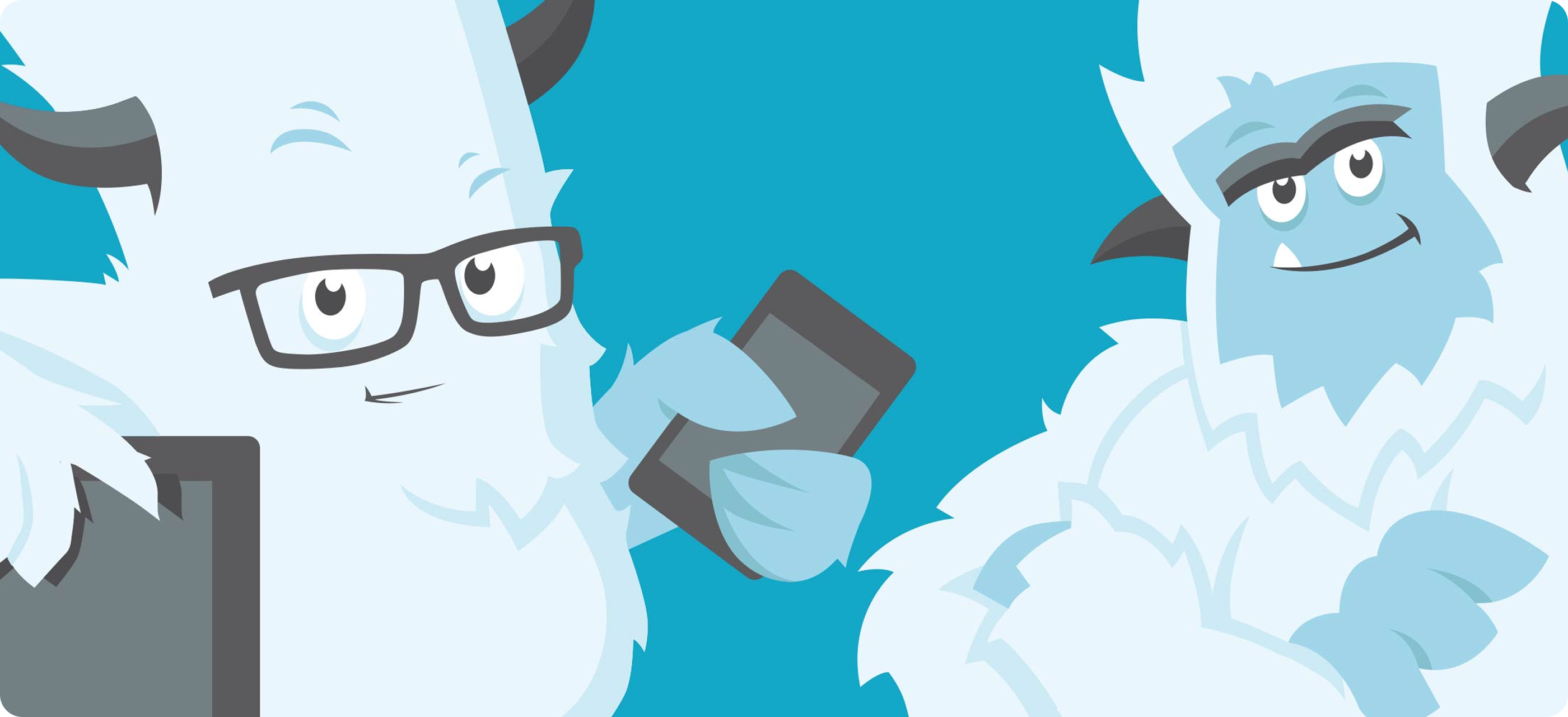 ZURB Foundation Yeti characters with devices